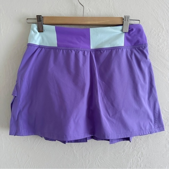Lululemon 4 Run Pace Setter Skirt Bold Stripe Power Purple Size 4 (tall) - Picture 4 of 9